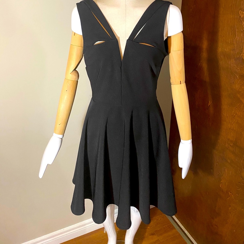 Skater dress with cut outs